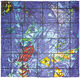 Foulard in seta "La creazione del mondo" di Marc Chagall