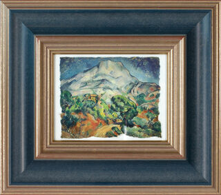 Picture "La Montagne Sainte-Victoire" (1896/98), framed by Paul Cézanne