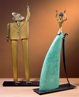 Sculptural group "Pythia" and "The Questioner", bronze