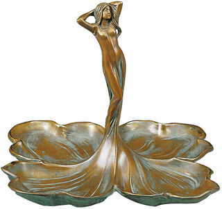 Skulptur "Donna con Petali", Bronze