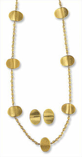 Jewellery set "Gold Discs"
