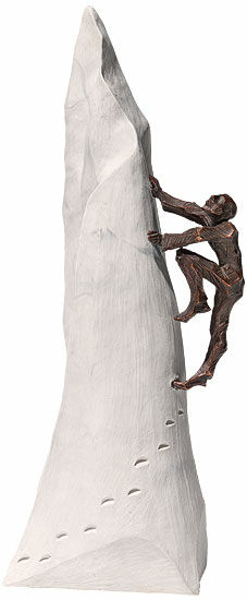 Skulpturen "Min personlige Everest" von Roman Johann Strobl