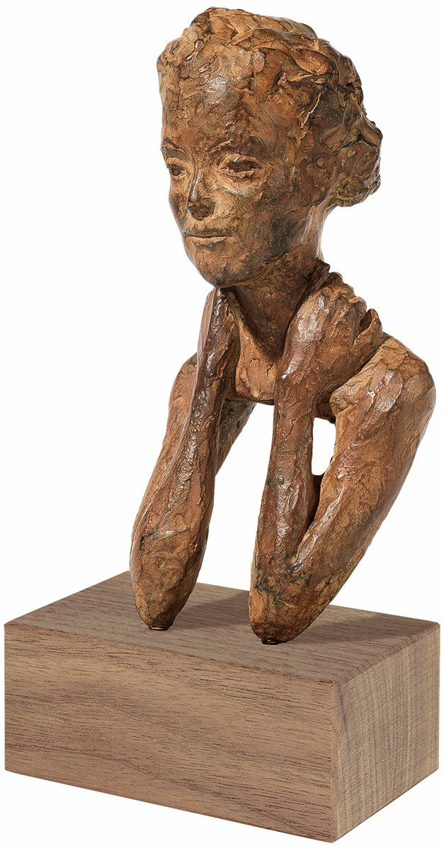 Skulptur "Zuversicht", Bronze von Valerie Otte