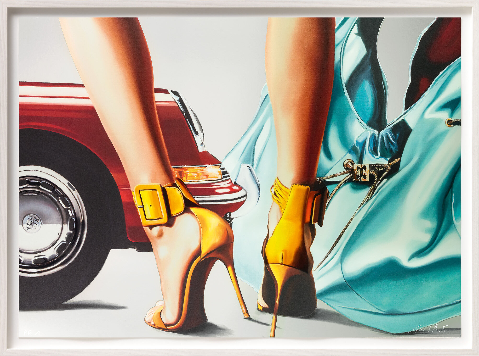 Schilderij "Stiletto" (2021) van Heiner Meyer
