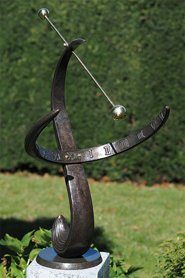 Modern Sundial, bronze