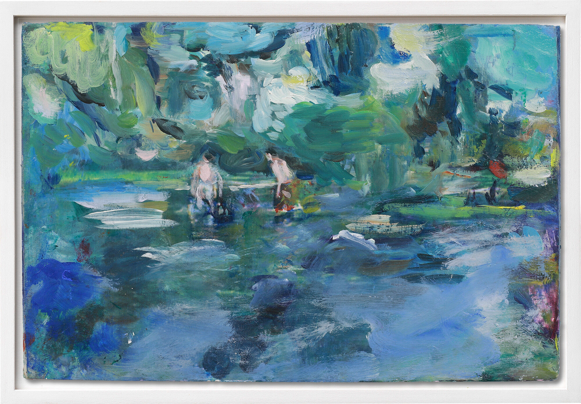 Cuadro "Bañistas en el Rin" (2025) (pieza única) de Patricia Hell