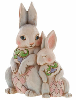 Sculpture "Bunny Couple", cast