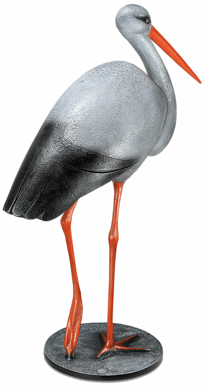 Garden sculpture "Stork", aluminium