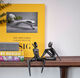 Set di 2 sculture "Elle e Lui", bronzo su legno di Guy Buseyne