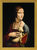 Beeld "Dame met hermelijn" (1488-90), ingelijst