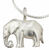Halskæde "Lucky Elephant", sølvversion