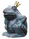 Haveskulptur / gargoyle "Frøprinsen", bronze