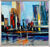 Picture "City Sound", orange-coloured framed version
