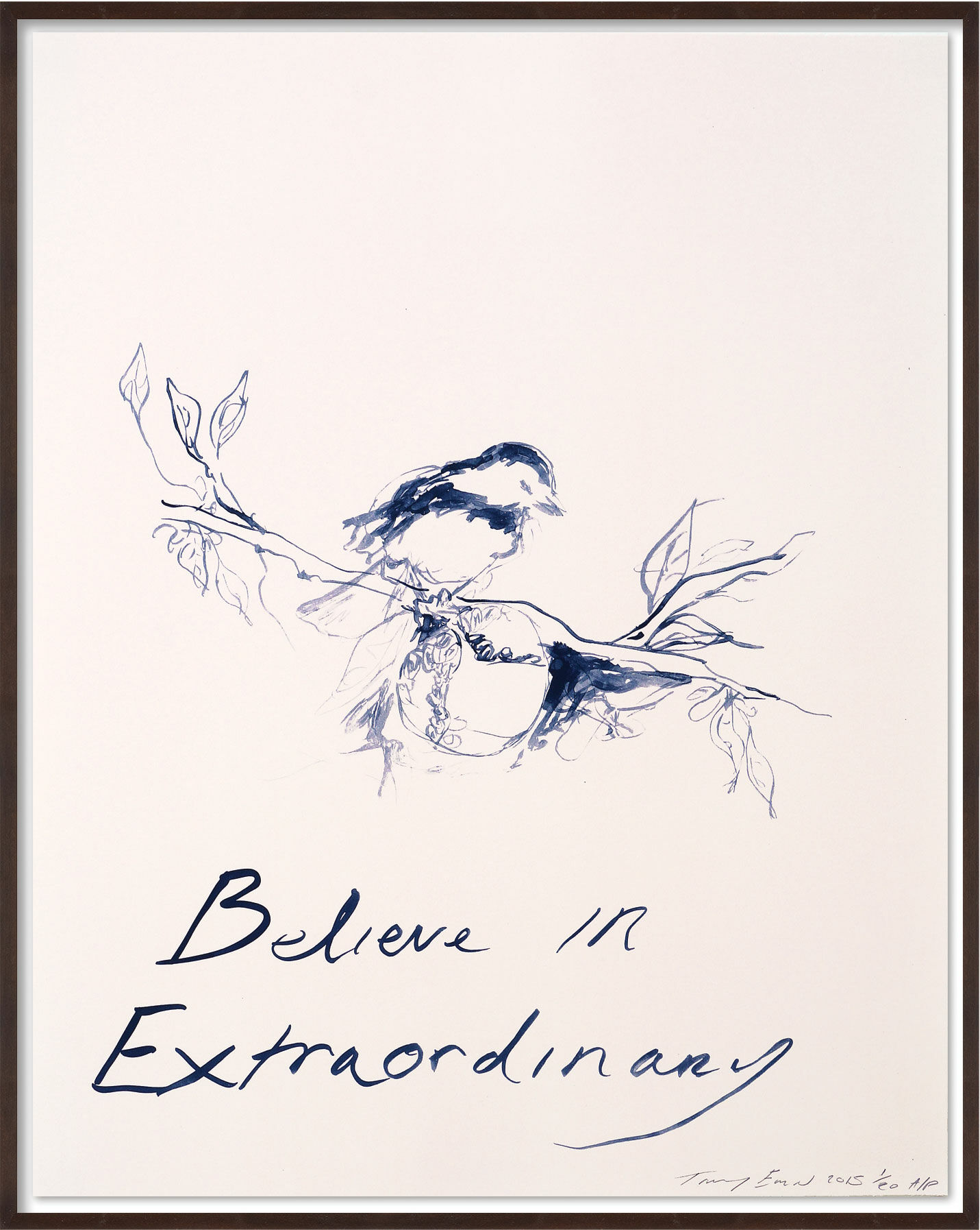 Picture "Believe in Extraordinary" (2014) by Tracey Emin