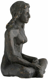 Sculpture "Seated Woman" (1912), bronze by August Macke
