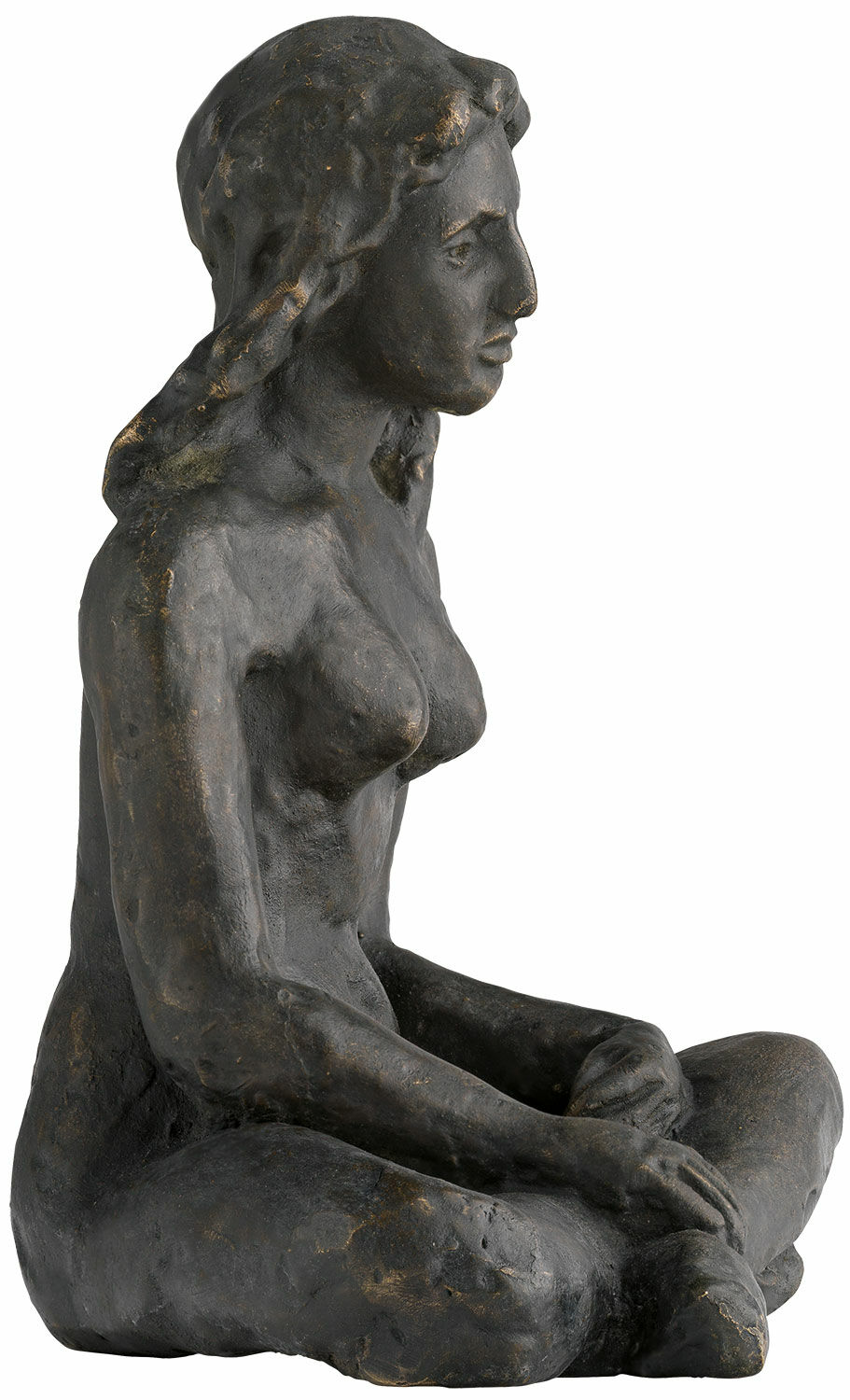 Sculpture "Seated Woman" (1912), bronze by August Macke