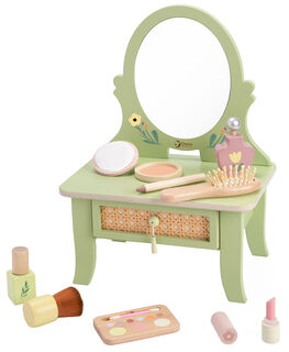 Juego de juguetes de madera "Tocador Vintage" (14 piezas, para niños a partir de 3 años)