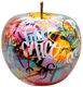 Keramický objekt "Apple Graffiti" od Bruno