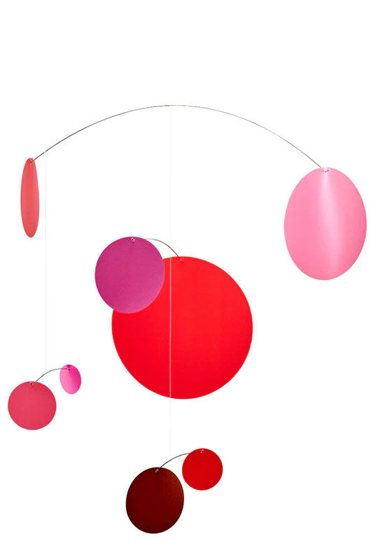 Ceiling mobile "Red Confetti" by Flensted Mobilés