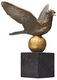 Sculpture "Colombe de la paix", bronze de Kurt Arentz
