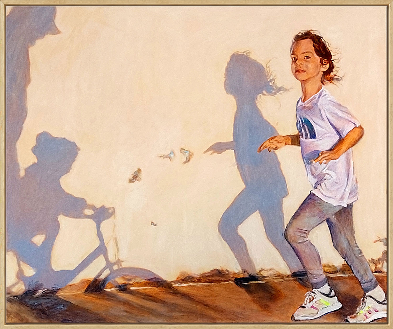 Cuadro "Sombra en la pared VI" (2021) (Original / Pieza única), enmarcado de Mo Kilders