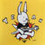 Picture "Yellow Hard Rock Rabbit" (2017) (Unique piece)