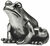 Sculpture "Frog Prince", silver-plated version