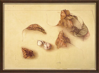 Picture "Autunno I (Autumn Leaves I)", framed