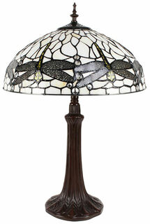 Table lamp "White Dragonfly" - after Louis C. Tiffany