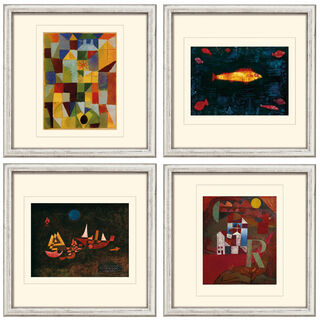 Set of 4 pictures by Paul Klee