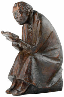 Sculpture "The Book Reader" (1936), reduction in bronze, height 41 cm