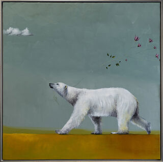 Bild "Serie Hoffnungsgabe | Eisbär" (2022) (Unikat) von Lezzueck Coosemans