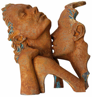 Sculpture "Seduction", cast, artificial stone