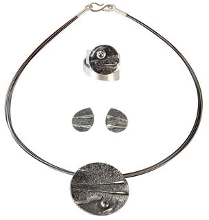 Sieraden set "Grijze maan"