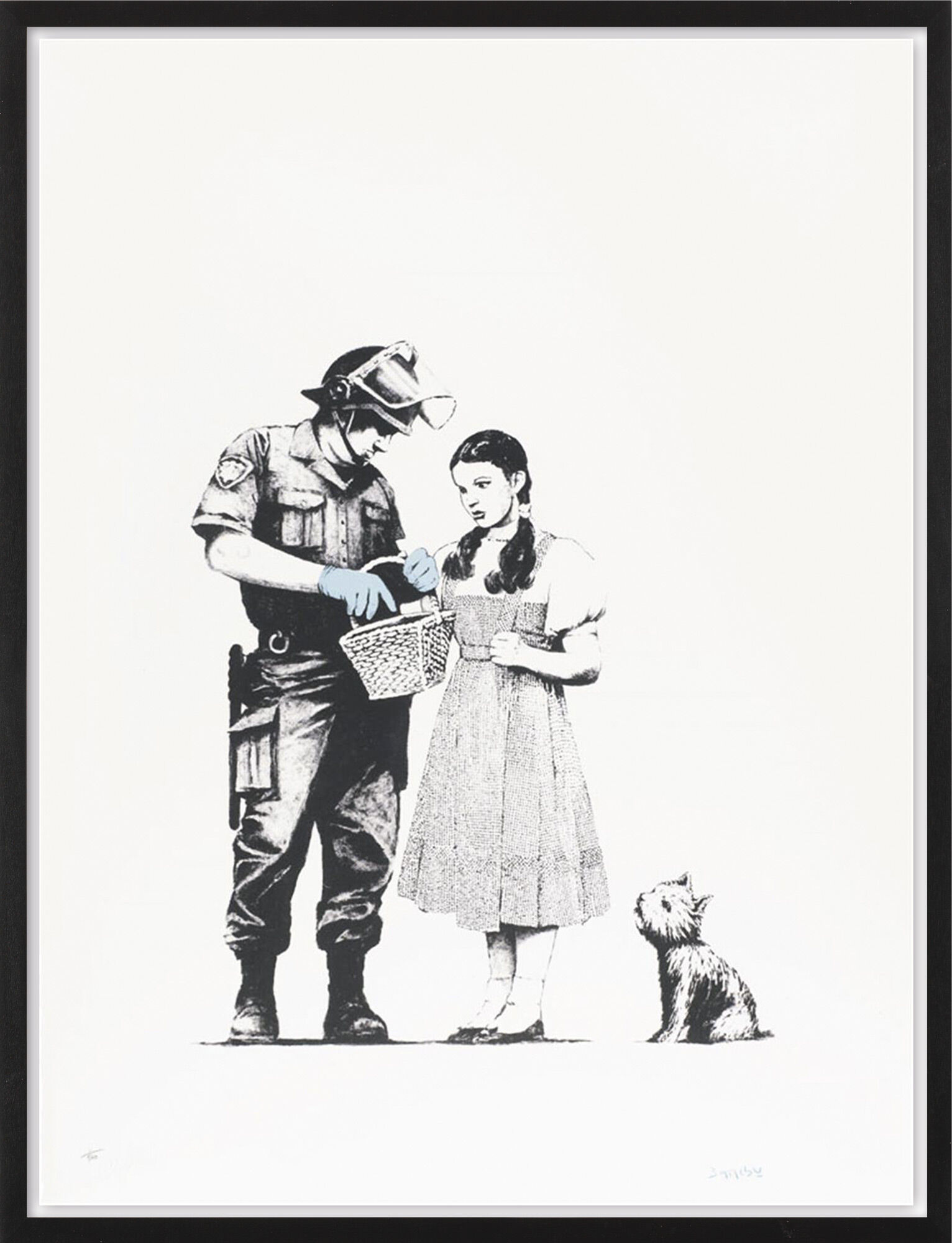 Bild "Stop and Search" (2007) von Banksy