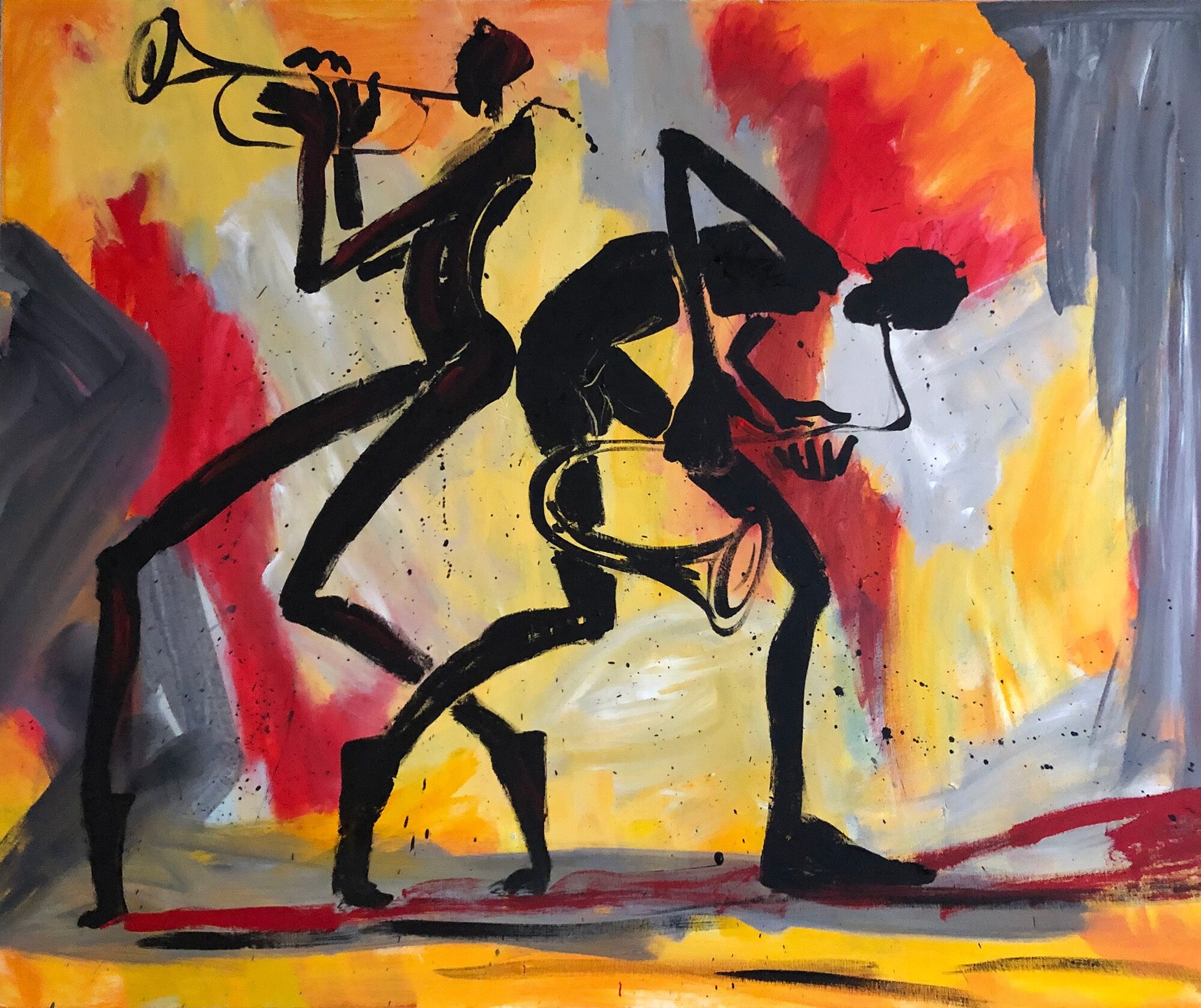 Picture "battle" (2022) (Unique piece) by Helge Leiberg