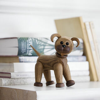 Figurine en bois "Happy the Dog" - Design Chresten Sommer von Spring Copenhagen