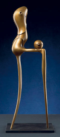 Sculpture "Chairman", bronze by Paul Wunderlich
