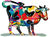 Escultura de pie de doble cara "Vaca Shalva"