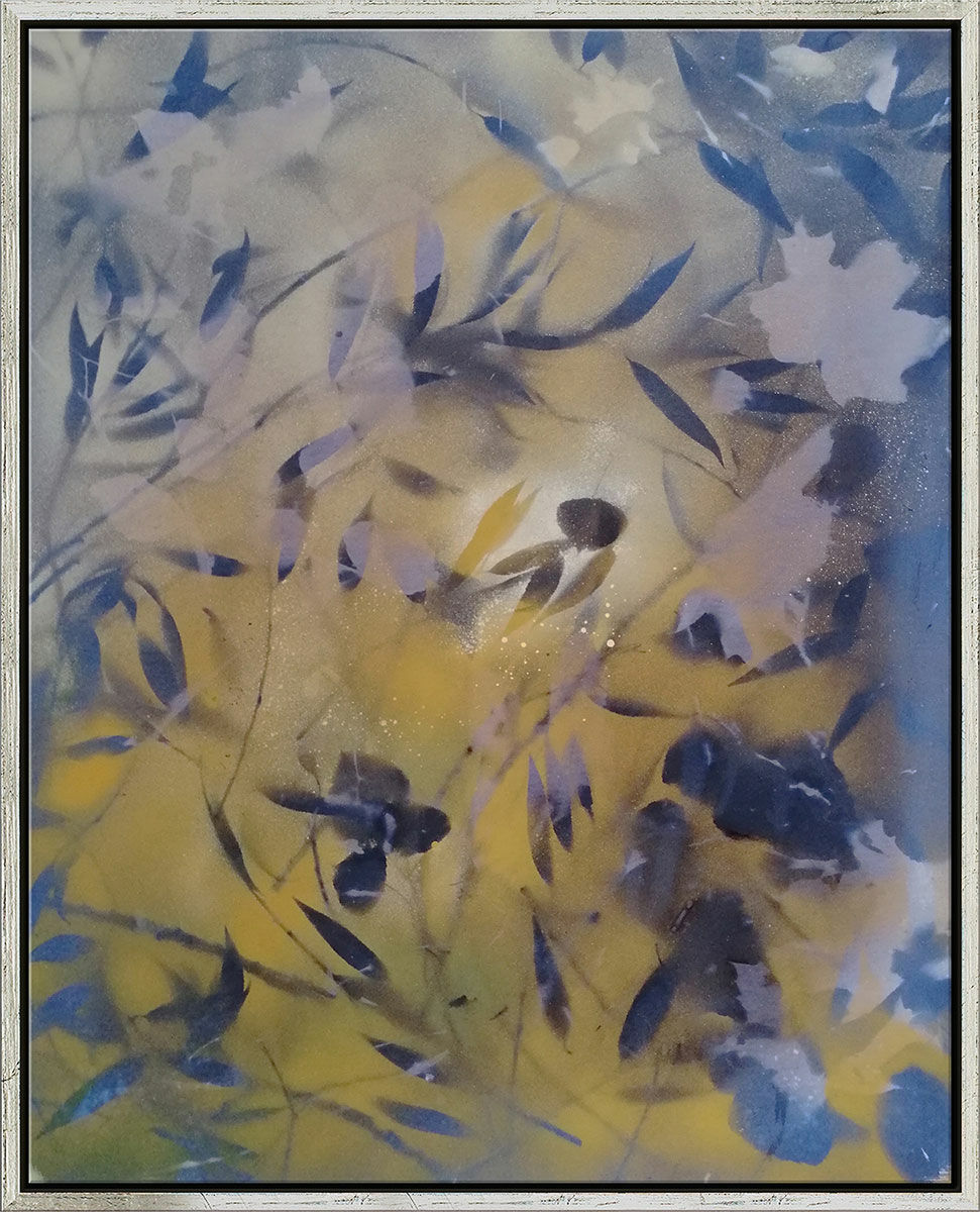 Picture "Celebrating Nature - Light that Grazed me" (2020) (Original / Unique piece), framed by Kathrin May