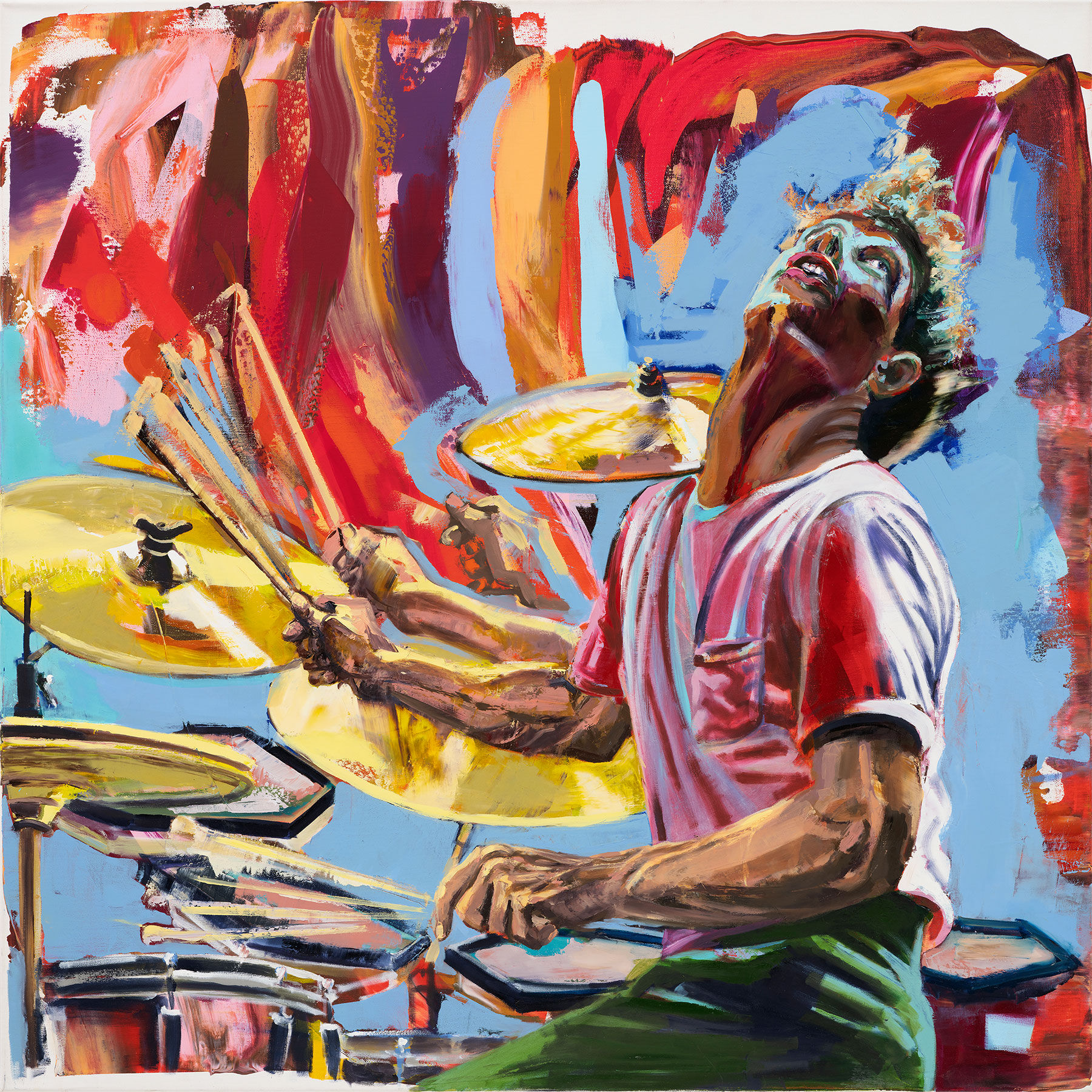 Obrázek "Bubeník v pohybu - Bill Bruford" od Jürgen Born