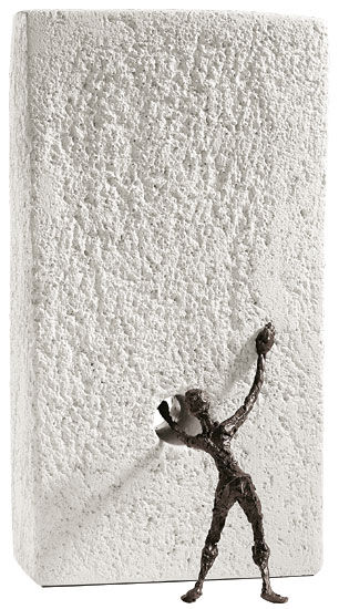 Skulptur "Durchbruch", Bronze und Steinguss von Luise Kött-Gärtner