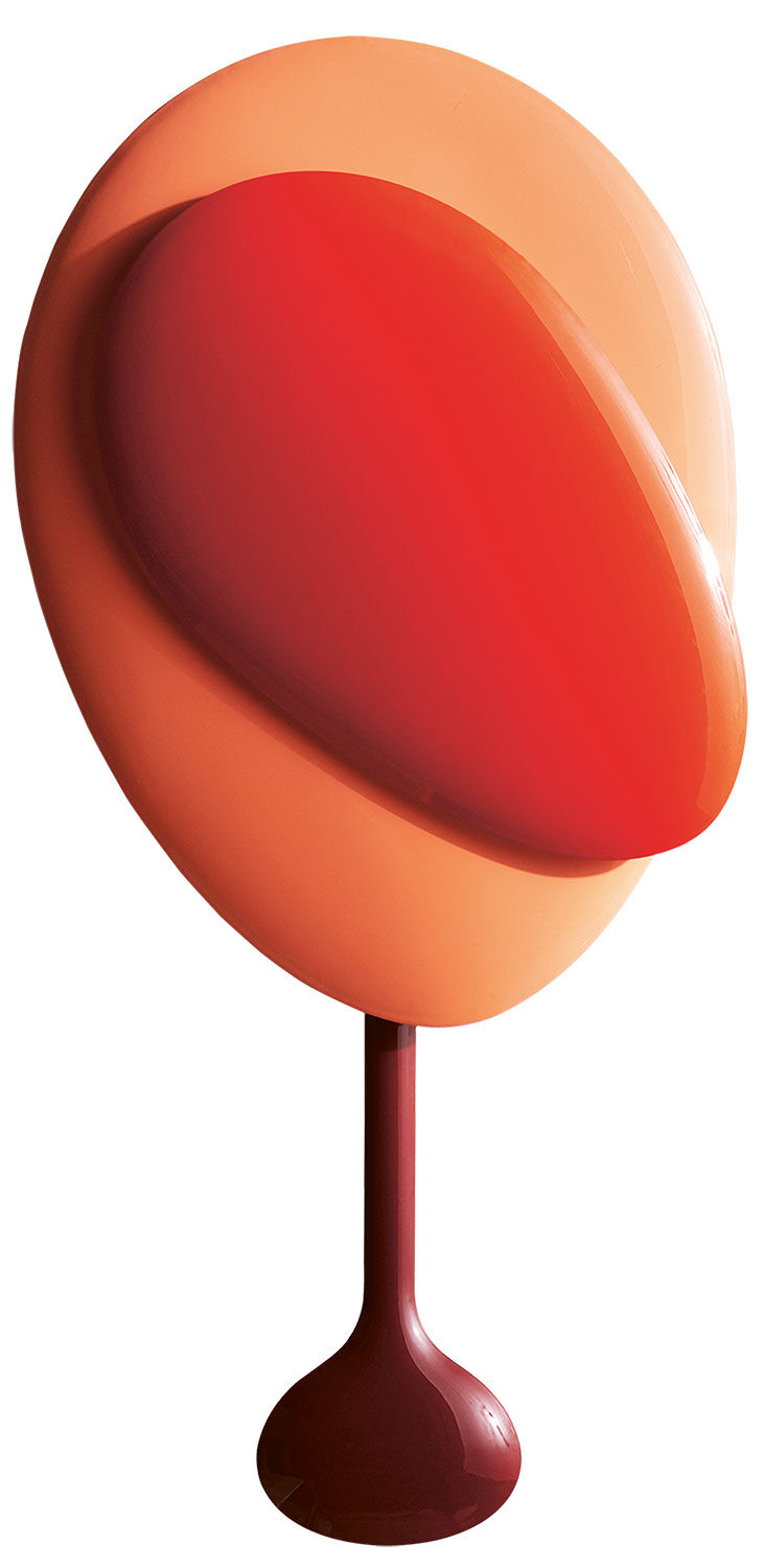 Reloj de pared "Mellow Clock", versión en rojo - Diseño Joe Parr de Design House Stockholm