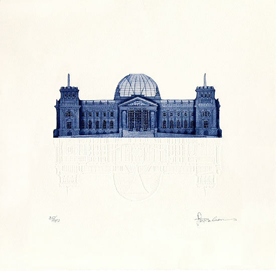 Beeld "Reichstag", niet ingelijst von Joseph Robers