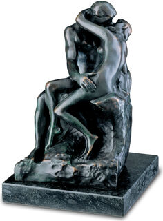 Sculpture "The Kiss" (27 cm), bonded bronze version by Auguste Rodin