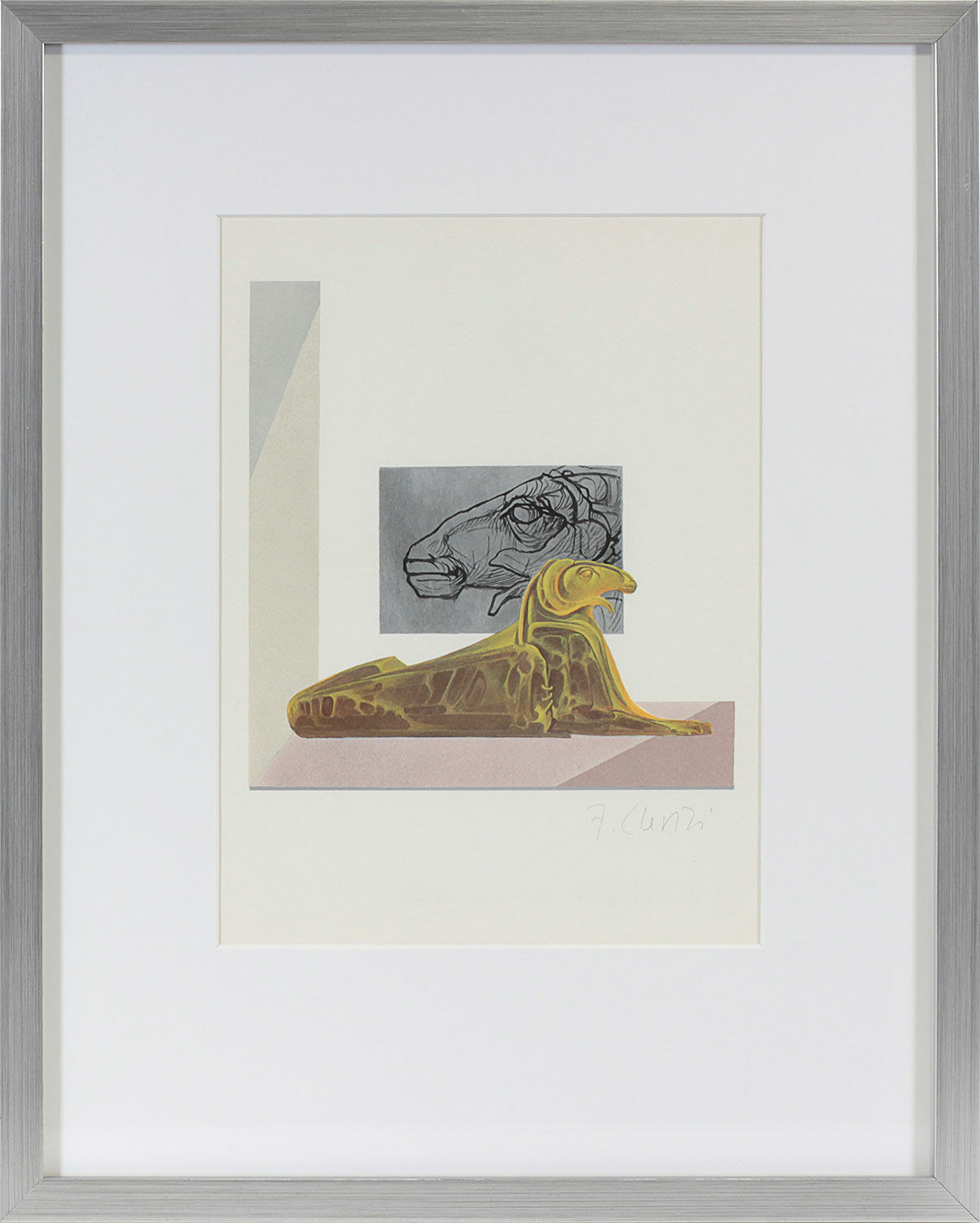 Picture "The Ram", framed by Fabrizio Clerici