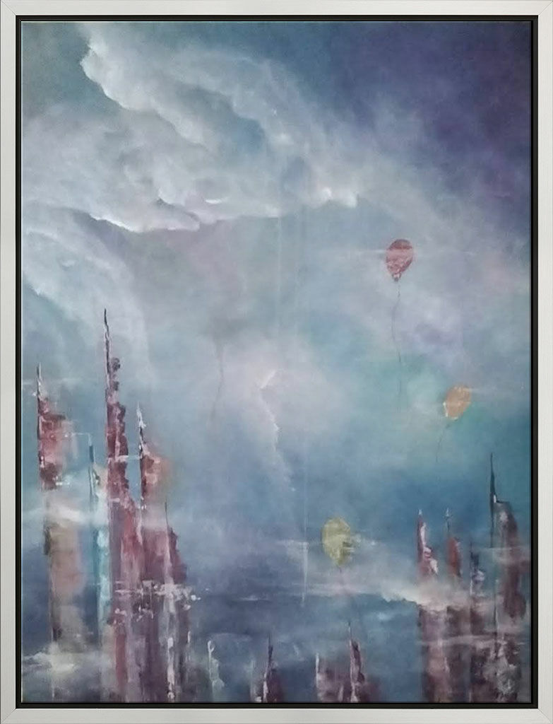 Picture "Colorful World II" (2020) (Original / Unique piece), framed by Irina Brettmann