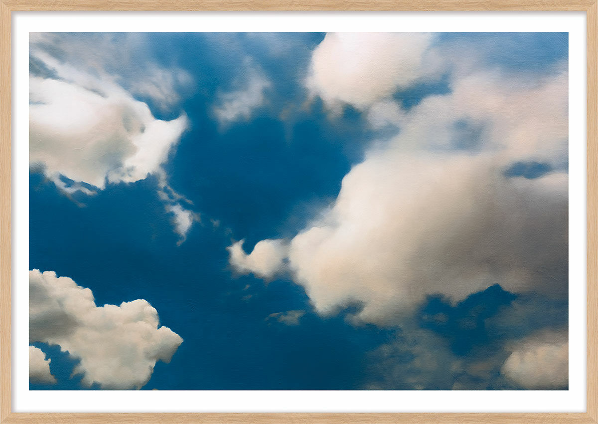 Picture "Cloud" (1976), natural framed version by Gerhard Richter