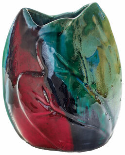 Ceramic vase "Stromboli" (small version, height 17.5 cm)