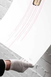 Cuadro "Helado de purpurina rosa" (2015) de ELIOT theSuper